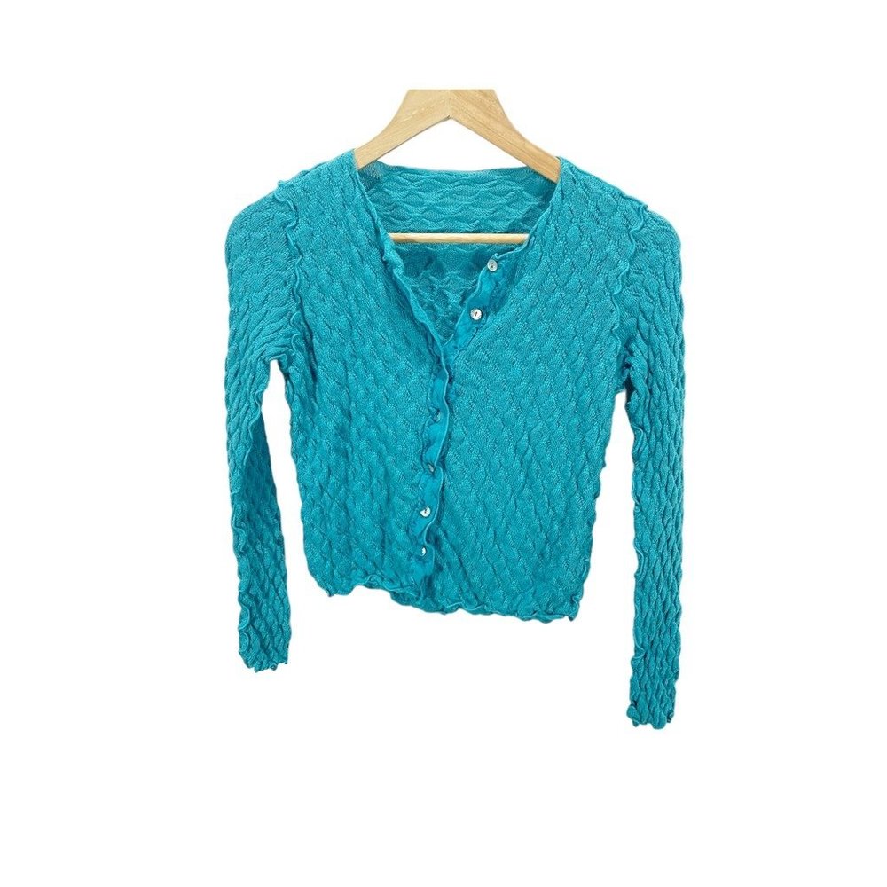 Teal Cable Knit Women's Sweater